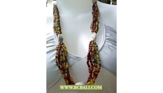 Layer Necklace Beads with Chain Fashion